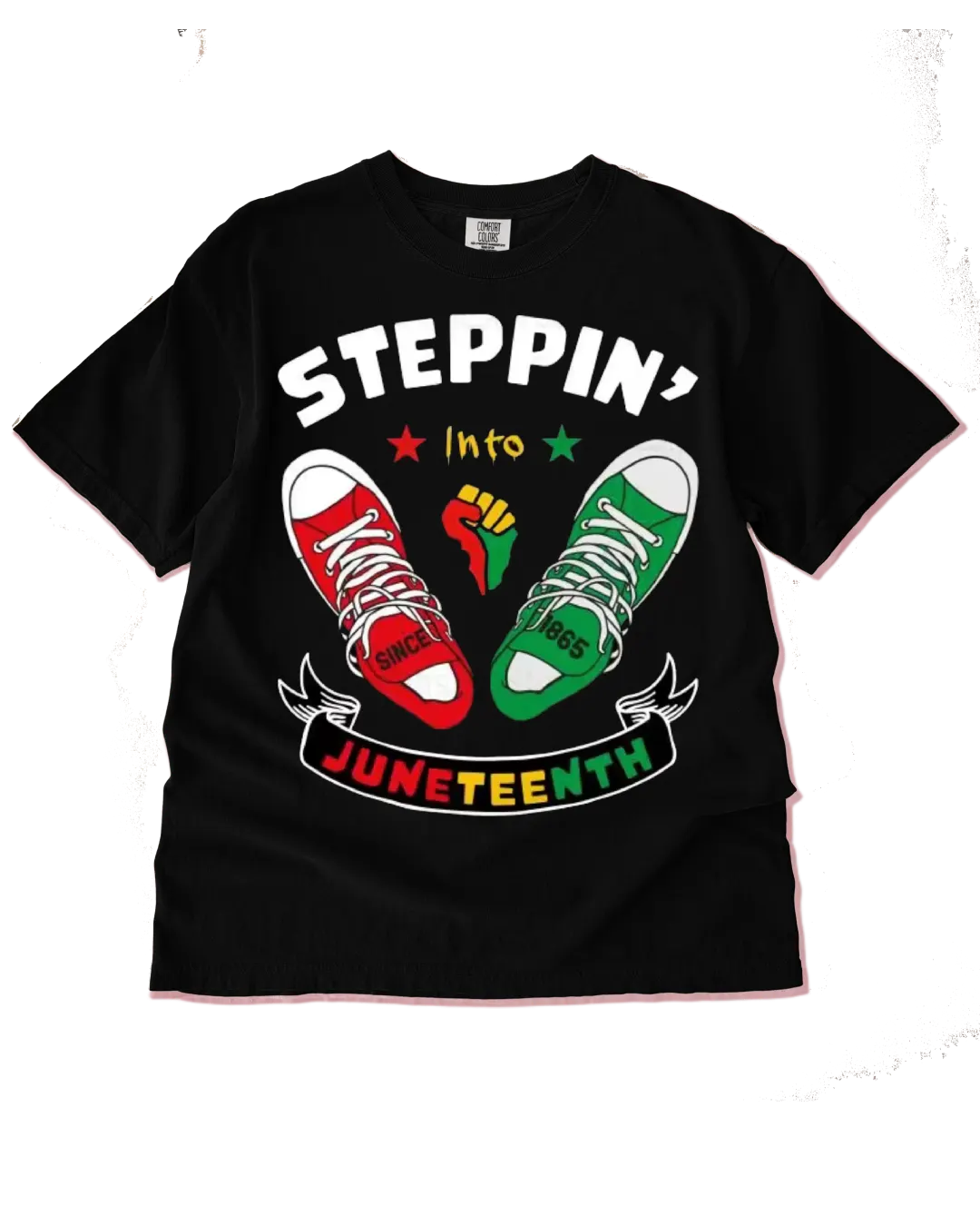 Steppin into Juneteenth DTF Transfer