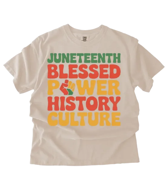 Juneteenth Blessed for me Juneteenth DTF Transfer