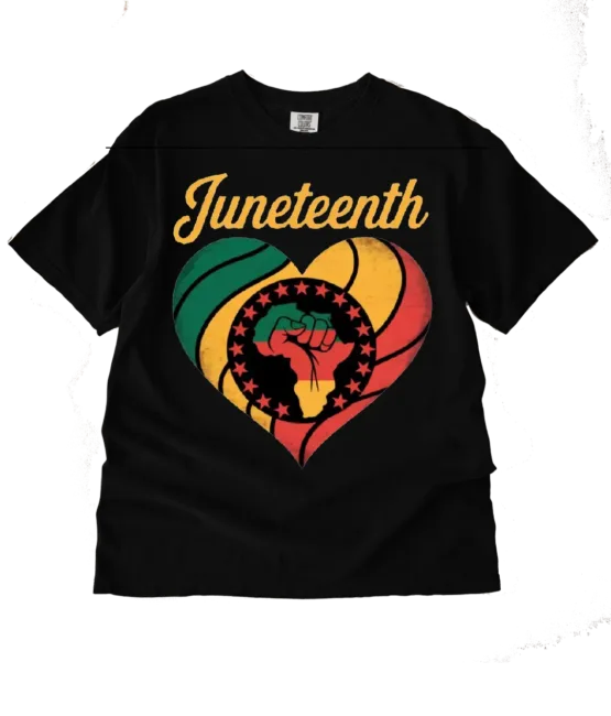 Heart Juneteenth DTF Transfer