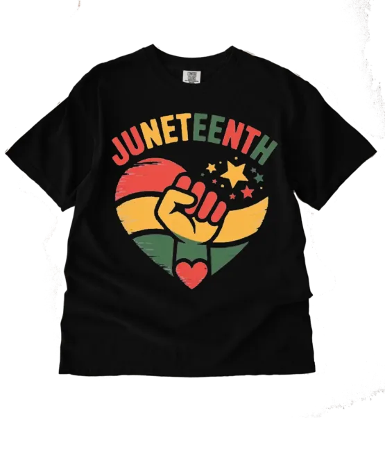 Heart fist Juneteenth DTF Transfer