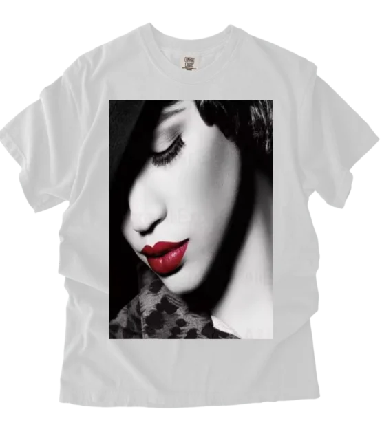 Fashion lady black & white DTF TRANSFER