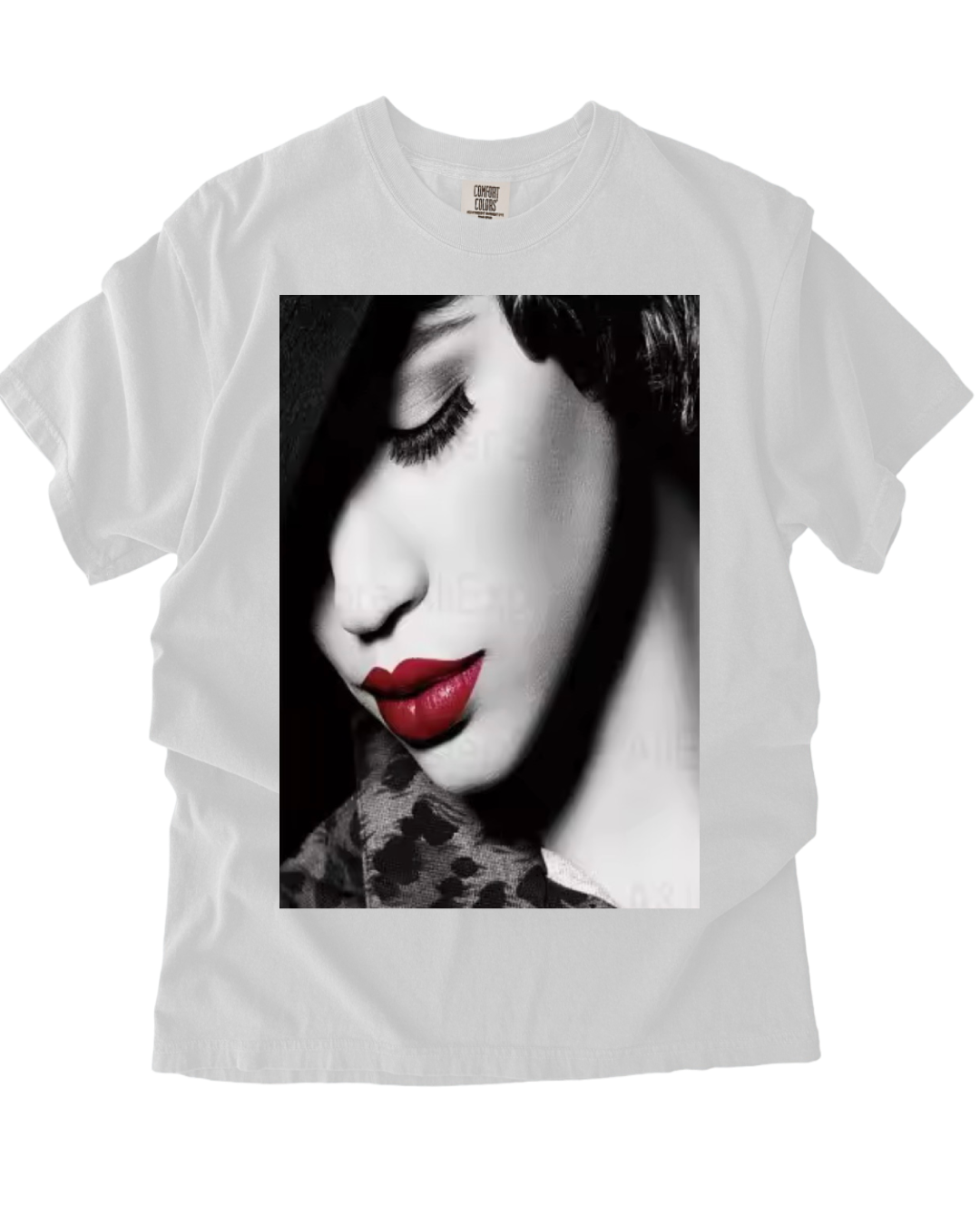 Fashion lady black & white DTF TRANSFER